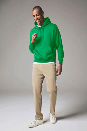 Erkek Kapşonlu Rahat Kalıp İçi Polarlı 3 iplik Kalın SweatShırt spr25sw55