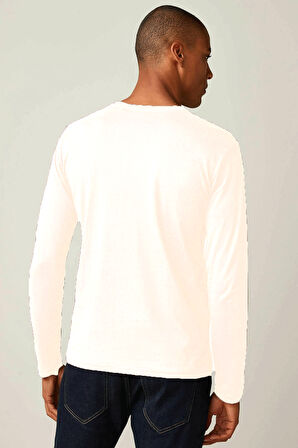 Süperlife Erkek Uzun Kollu Orta Brooklyn Baskılı Tshırt SPR25TS40