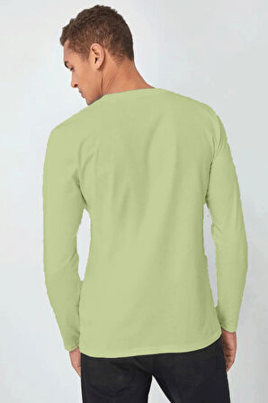 Süperlife Erkek Uzun Kollu El Yazılı Brooklyn Baskılı Tshırt SPR25TS39