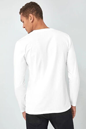 Süperlife Erkek Uzun Kollu New York Baskılı Baskılı Tshırt SPR25TS37