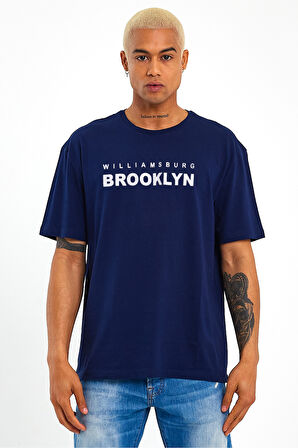 Süperlife Erkek Bisiklet Yaka Willams.Brooklyn Baskılı Tshirt SPR25TS31