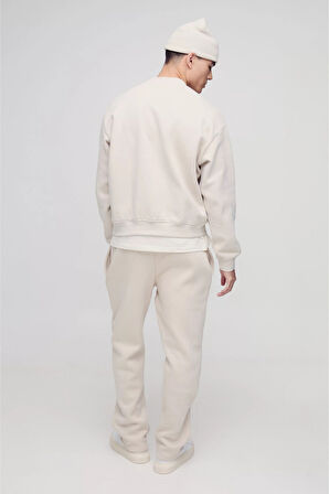 Süperlife Erkek İçi Polarlı 3 iplik Kalın B.Brooklyn Baskılı Eşofman Altı SPR25EA96