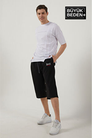 Süperlife Erkek Büyük Beden N.Brooklyn Baskılı Standart &Regular Kalıp Şort SPR25BSR089