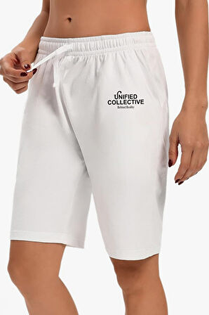 Kadın Unified Collective Baskılı Standart &Regular Kalıp Şort SPR25SRK084