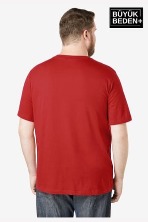Süperlife Erkek Büyük Beden California 1974 Baskılı 3xl-6xl Bisiklet Yaka Tshırt SPR26TBS510-02