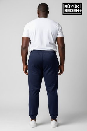 Erkek Büyük Beden BROOKLYN Baskılı Paça Lastikli  Jogger İnce Eşofman Altı  SPR26BEA951-2