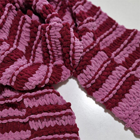 Yumuşacık Örgü Atkı, Puffy , El Örgüsü Şık Atkı, Tasarım, Moli Tasarım