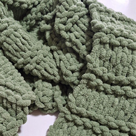 Yumuşacık Örgü Atkı, Puffy , El Örgüsü Şık Atkı, Tasarım, Moli Tasarım