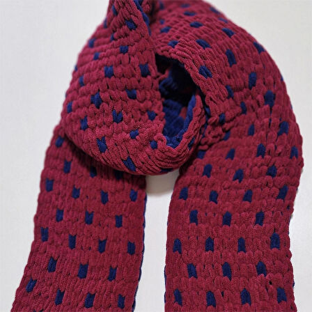 El Yapımı, El Örgüsü Atkı, Yumuşak atkı, Puffy more atkı, Orijinal, Unisex , Moli tasarım