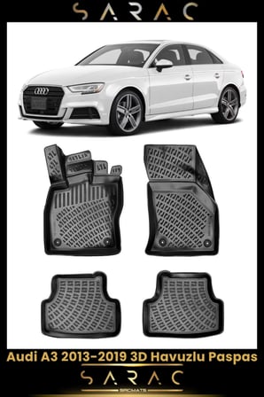 Audi A3 Hb/sedan 2015 Model Araca Özel 3d Havuzlu Paspas