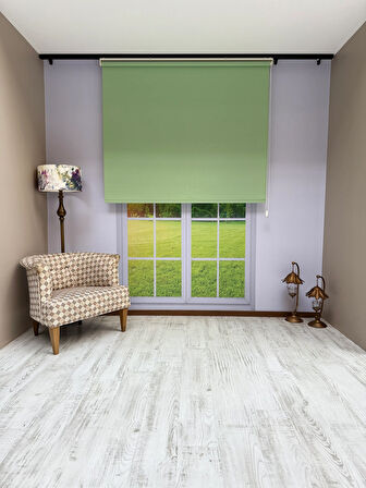 Donatti Stor Perde İthal Mat Polyester Yeşil P1570