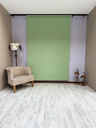 Donatti Stor Perde İthal Mat Polyester Yeşil P1570