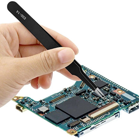 10 Parça Antistatik Elektronik Tamir Cımbız Seti Telefon Ekran Sökme Aparatı