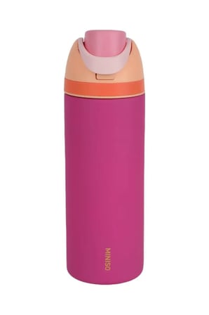  Miniso Lisanslı Dopamin Serisi Pipetli Çelik Termos 720 mL – Renkli ve Pratik