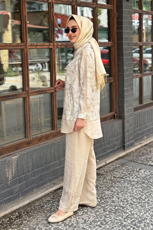 Moodbasic Pantolonlu Takım MA24.23 Bej
