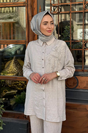 Moodbasic Pantolonlu Takım MA24.03 Taş