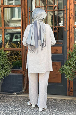 Moodbasic Pantolonlu Takım MA24.03 Taş