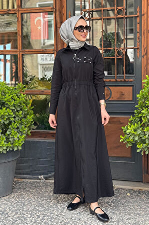 Moodbasic Elbise MB06.174 Siyah