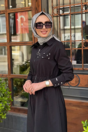 Moodbasic Elbise MB06.174 Siyah