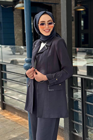 Moodbasic Pantolonlu Takım MB24.688 Lacivert