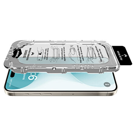 iPhone 16 PRO Cam Ekran Koruyucu Kolay Kurulum Aparatı Fit Silim HD