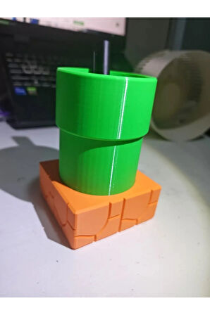 Süper Mario Boru Kalemlik – Masanda Macera Başlasın! (kalemler yok)