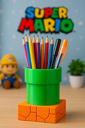 Süper Mario Boru Kalemlik – Masanda Macera Başlasın! (kalemler yok)