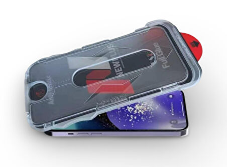 Apple iPhone 16E Uyumlu Çekmeli Kolay Montaj Kırılmaz Cam Ekran Koruyucu HAYALET - NEWPLUS 9H
