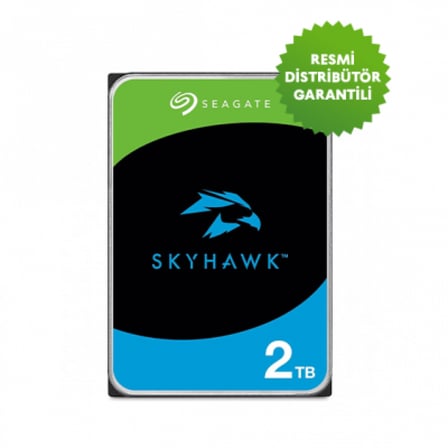 2 TB SEAGATE 3.5 SKYHAWK SATA 5900RPM 256MB 7/24 GUVENLIK ST2000VX017 3 YIL RESMI DIST GARANTILI