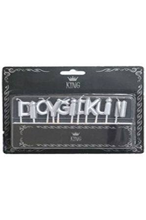 İyi ki Doğdun Silver Mum