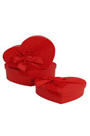 Kalp Kutu 3 Lü Set