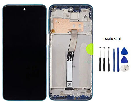 Tkgz Xiaomi Redmi NOTE 9S Lcd Ekran Dokunmatik SERVİCE PACK - FULL ÇITALI YEŞİL + TAMİR SETİ