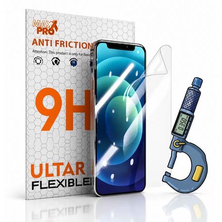 Apple iPhone 14 PLUS Uyumlu Ekran Koruyucu Ekstra Koruma - Maxxpro 0.35 TPU 9H - HD