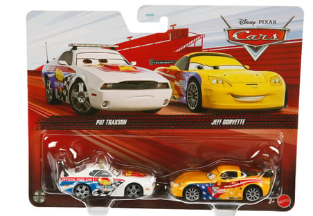 Disney Pixar Cars Pat Traxson & Jeff Gorvette 2'li Diecast Model Araba Seti