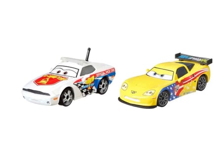 Disney Pixar Cars Pat Traxson & Jeff Gorvette 2'li Diecast Model Araba Seti