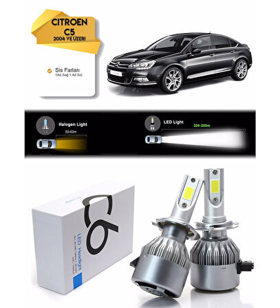 Citroen C5 Sis Led Xenon Şimşek Etkili 2004 ve Üzeri
