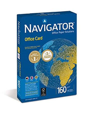 Navigator Gramajlı Fotokopi Kağıdı Laser-copy-inkjet Office Card 250 Yaprak A4 160 Gram Beyaz