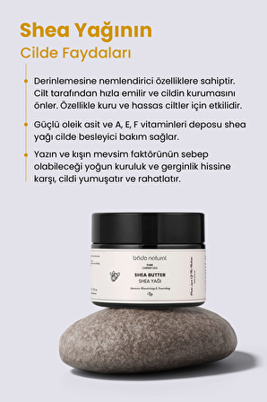 Bade Natural Shea Yağı Soğuk Sıkım %100 Saf 50 ml