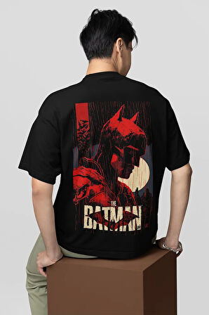 The Batman Baskılı Unisex Oversize Dc Karakter Tişört