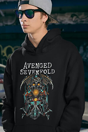 Avenged Sevenfold Baskılı Unisex Oversize Müzik Grubu Hoodie