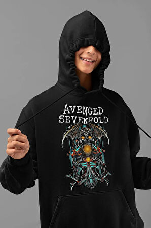 Avenged Sevenfold Baskılı Unisex Oversize Müzik Grubu Hoodie