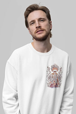 Monkey D. Luffy Gear 5 Baskılı Unisex Oversize Anime Sweatshirt