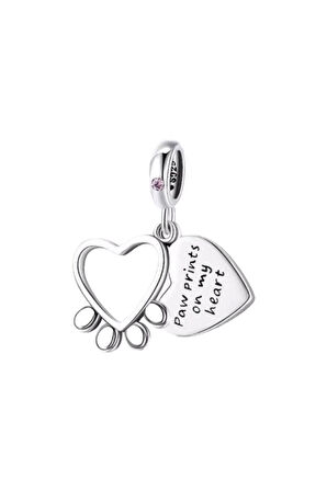 Kalbimdeki Pati İzi Charm | 925 Ayar Gümüş