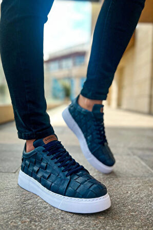 Ch209 Obt Vimini Erkek Ayakkabı Lacivert Erkek Günlük Ayakkabı