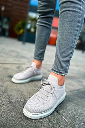 Ch307 Rt Tricot Erkek Ayakkabı Gri Erkek Spor Ayakkabı