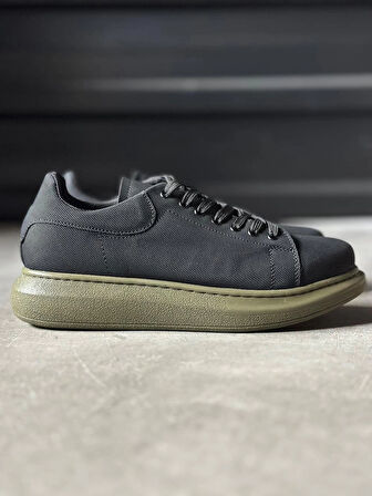 Knack Yüksek Taban Tırtıklı 041 Siyah Erkek Günlük Ayakkabı