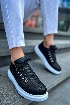 Ch021 Cbt Favo Erkek Ayakkabı Siyah Erkek Günlük Ayakkabı