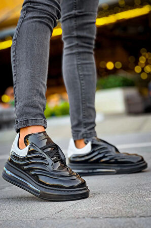 Ch299 Grt Sollıevo Erkek Ayakkabı Siyah/beyaz Erkek Sneaker Ayakkabı
