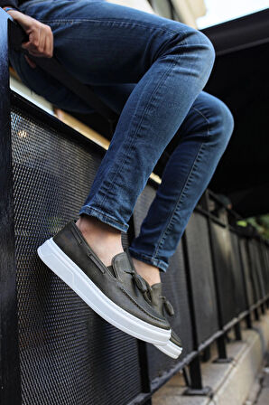 Ch127 Cbt Loafer-x Erkek Ayakkabı Haki Erkek Loafer Ayakkabı