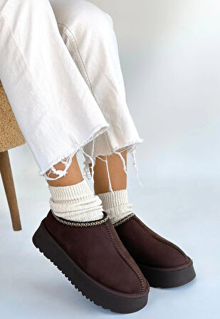 Foyk Kahverengi Süet Bot